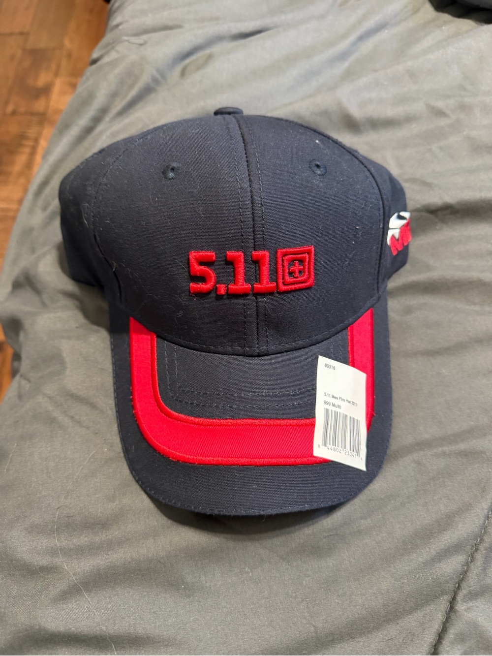 5.11 Tactical Navy & Red embroidered Hats x2